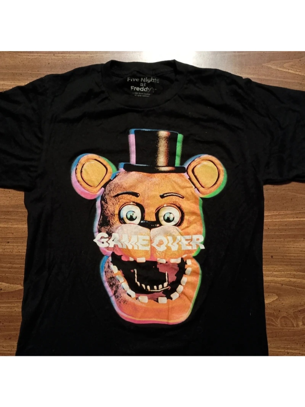 Five Nights at Freddy's T-shirt - Small // Video game scary movie bear tee shirt